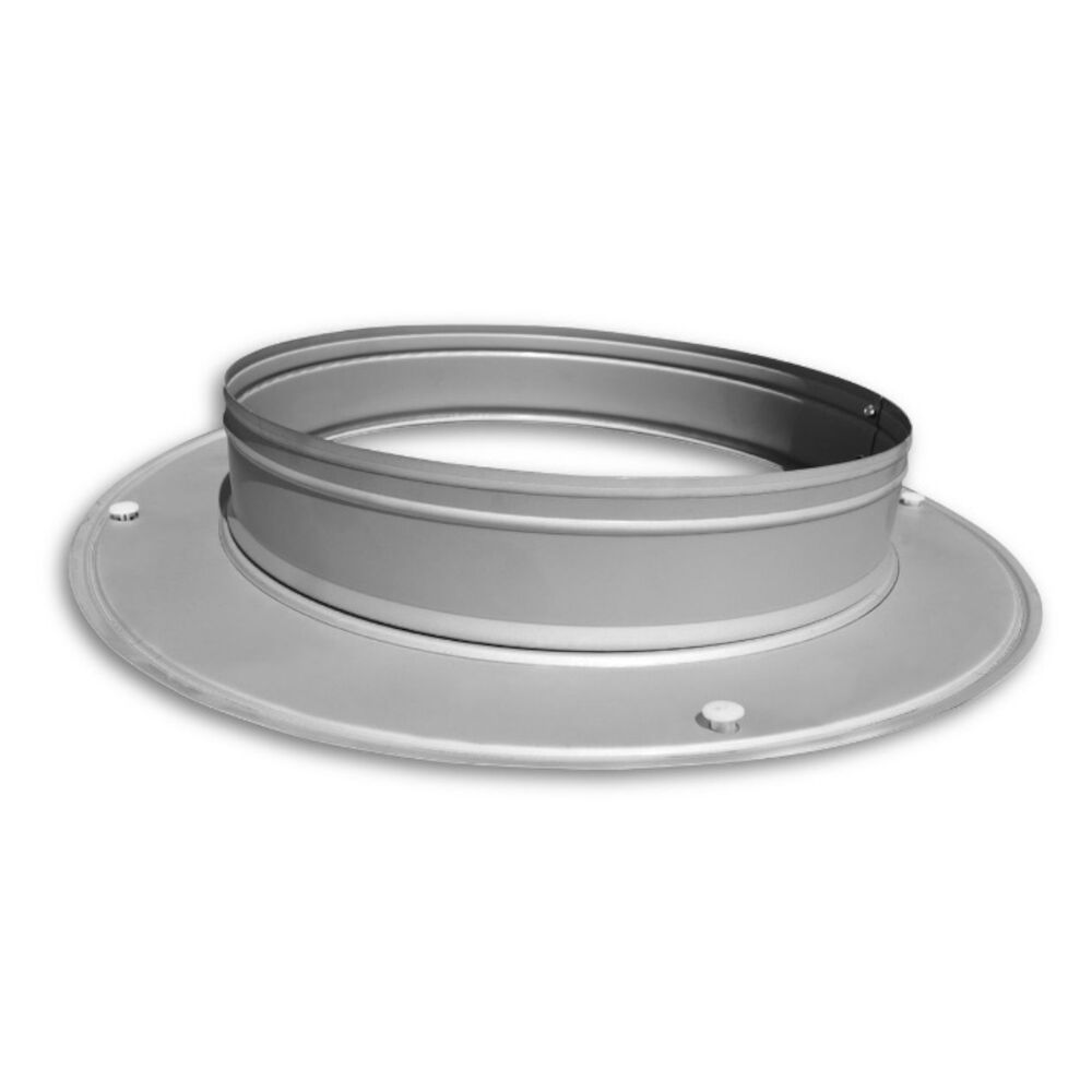 TRUaire™ 820X12 Extended Snap-In Collar, 12" Dia, Steel, Galvanized