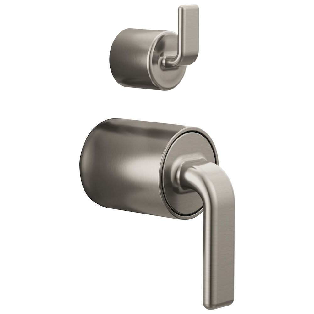 Brizo Allaria™ Pressure Balance Valve with Integrated Diverter Trim Twist Lever Handle Kit, Luxe Nickel