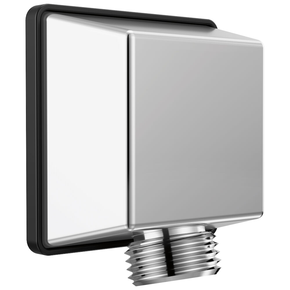 Delta Universal Showering Components Square Wall Elbow for Hand Shower, Lumicoat® Chrome