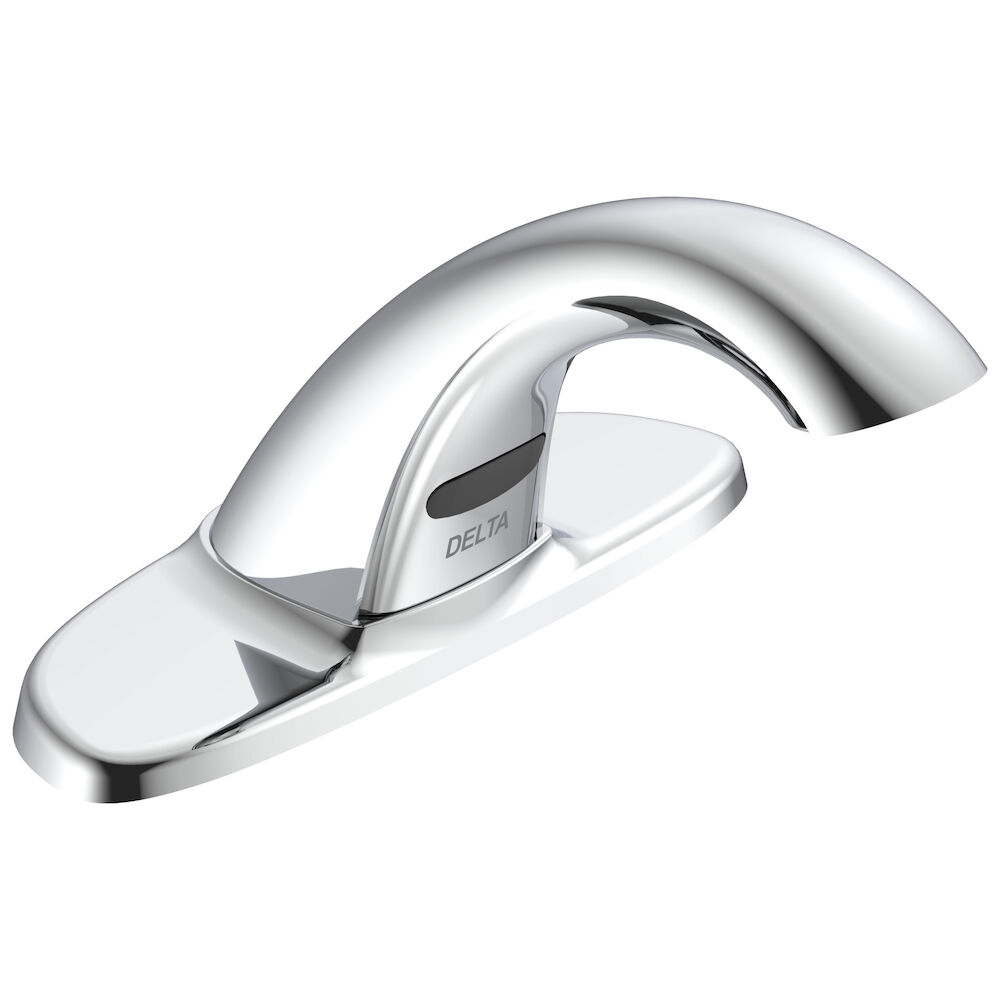 Commercial HDF® Battery Electronic Lav Faucet, VR 0.5 GPM, L/Grid Strainer, Chrome