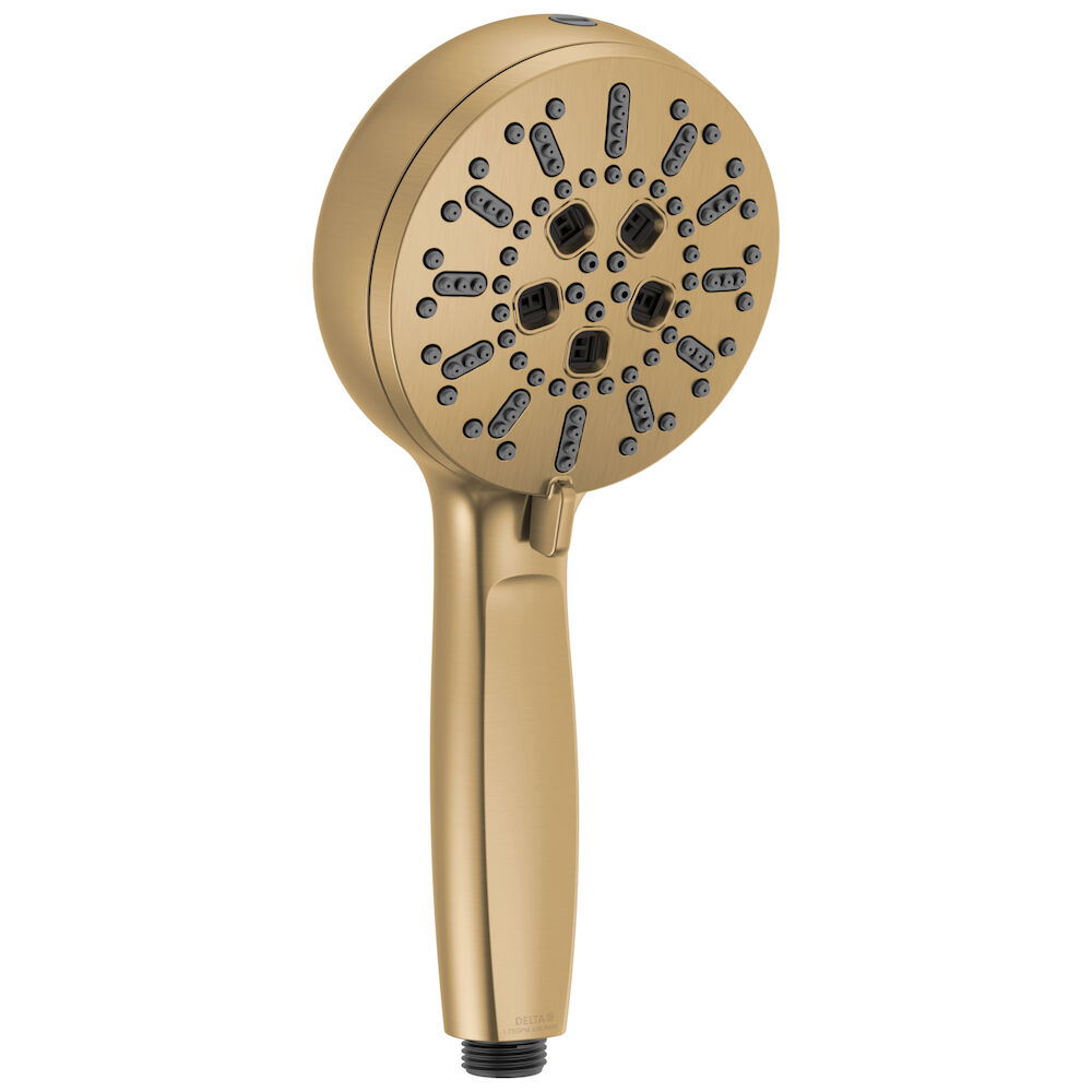 Delta Universal Showering Components 7-Setting Hand Shower with Cleaning Spray, Lumicoat® Champagne Bronze
