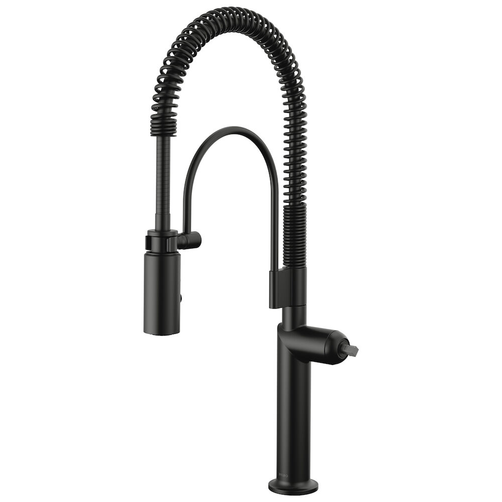 Brizo Odin® Semi-Professiol Kitchen Faucet - Less Handle, Matte Black