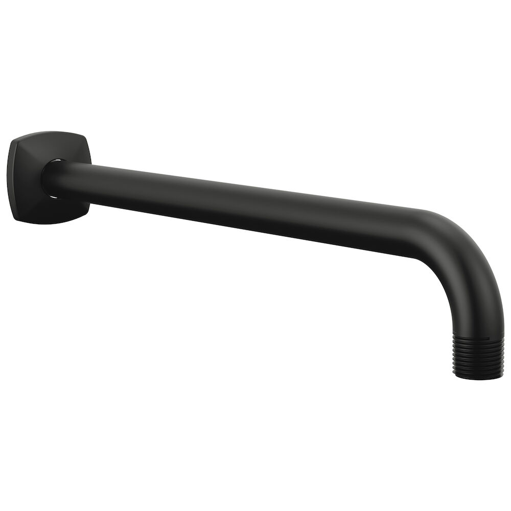 Brizo Allaria™ 13" Wall Mount Shower Arm and Flange, Matte Black