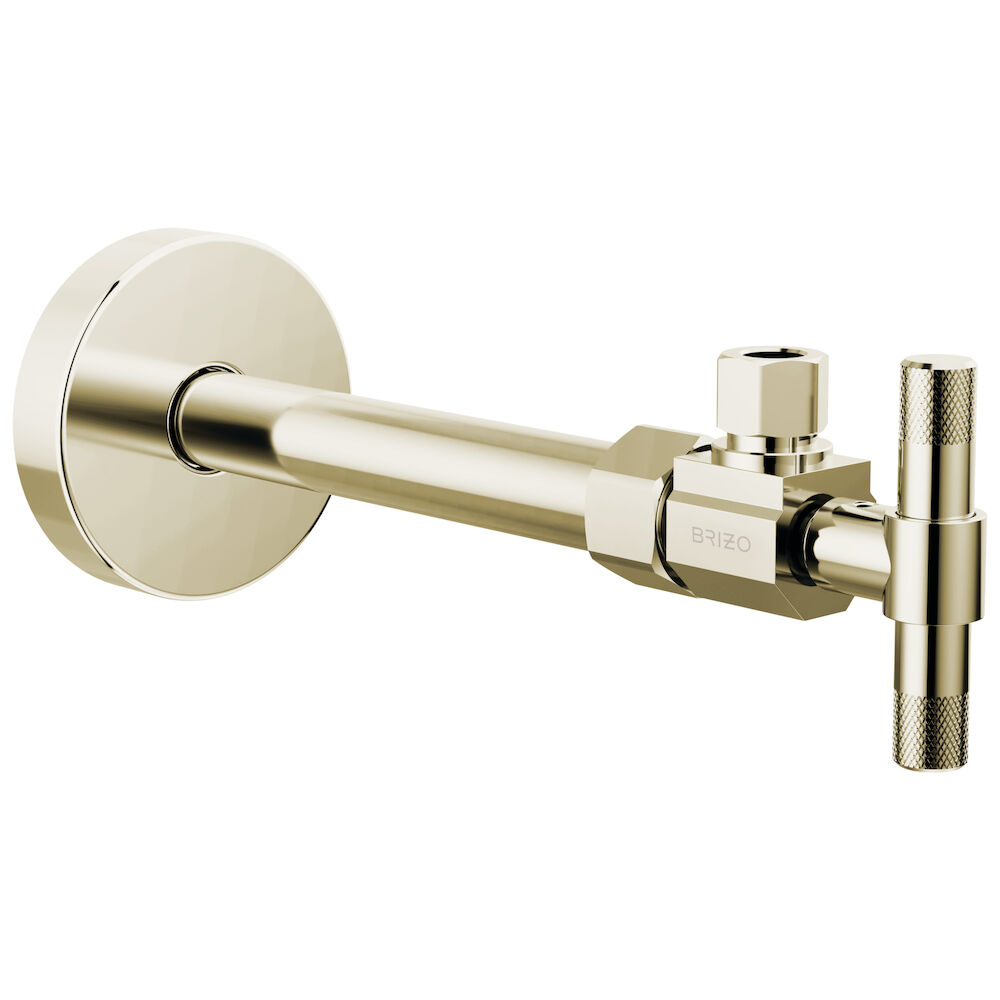 Brizo® Litze® Angled Supply Stop Valve w/ Lever Handle, Polished Nickel