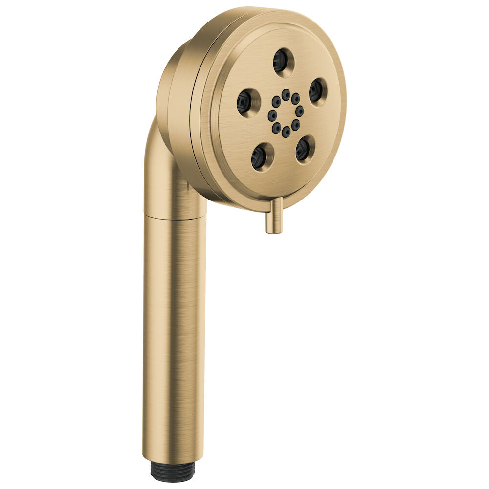 Brizo Essential™ Shower Linear Round H2Okinetic® Multi-Function Handshower, Luxe Gold