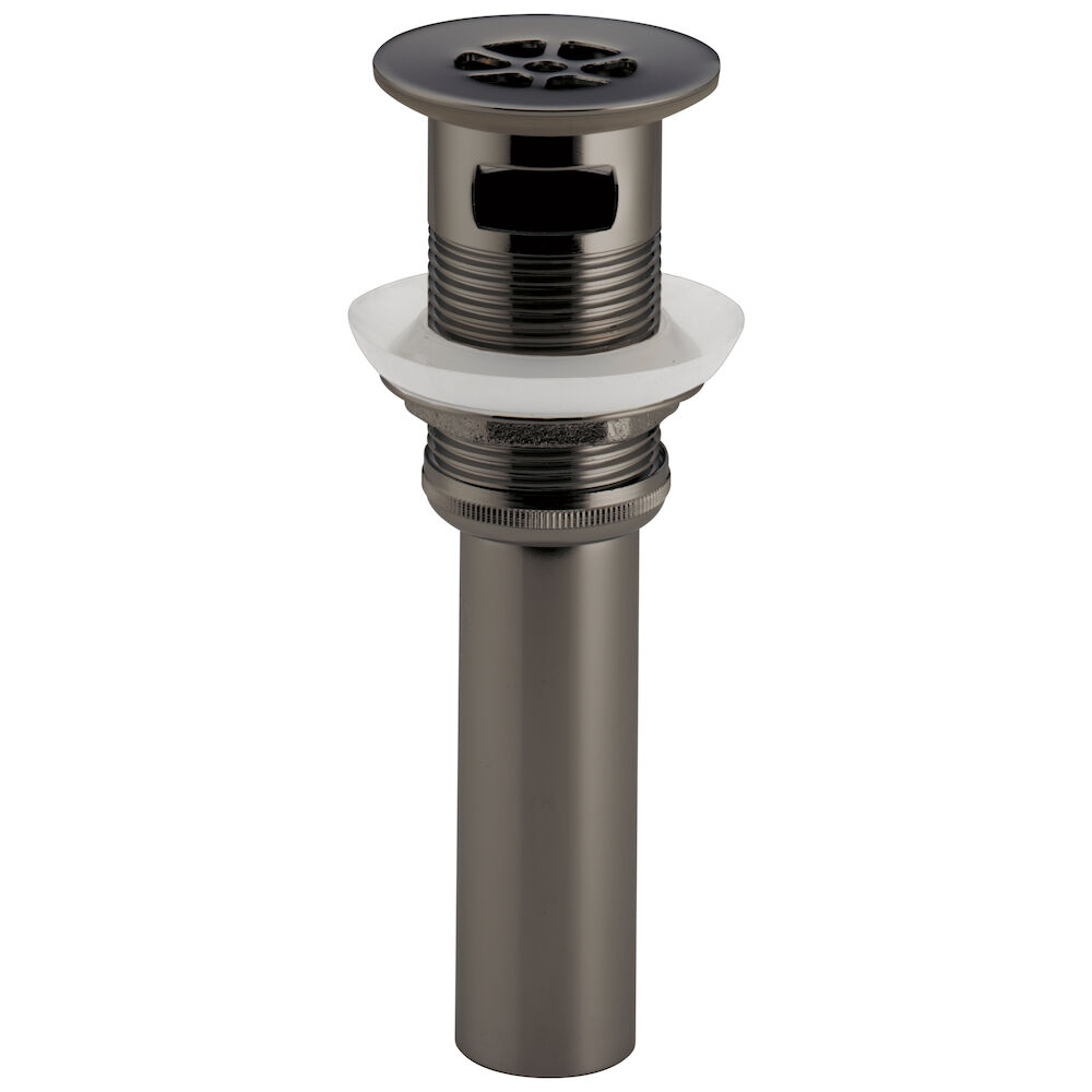 BrizoGrid Strainer Lavatory Drain w/ Overflow, Brilliance Black Onyx