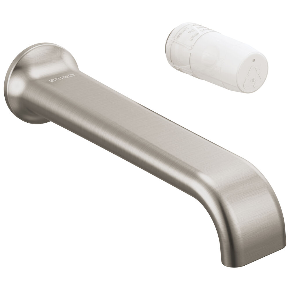 Brizo Allaria™ Two-Hole, Single-Handle Wall Mount Lavatory Faucet - Less Handle 1.2 GPM, Luxe Nickel