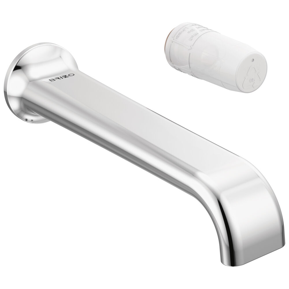 Brizo Allaria™ Two-Hole, Single-Handle Wall Mount Lavatory Faucet - Less Handle 1.2 GPM, Chrome