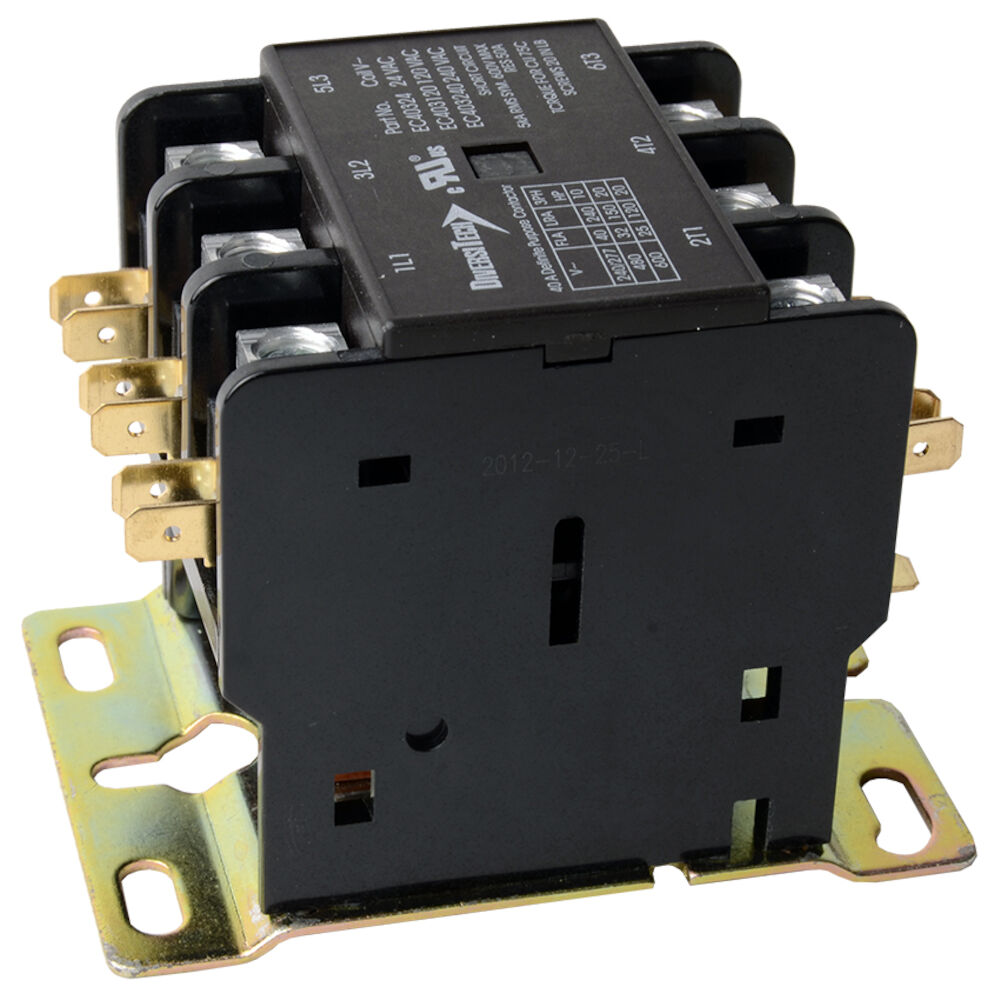 Diversitech EC40324 Large Frame Definite Purpose Contactor, 24 V Coil, 3 Poles, Import
