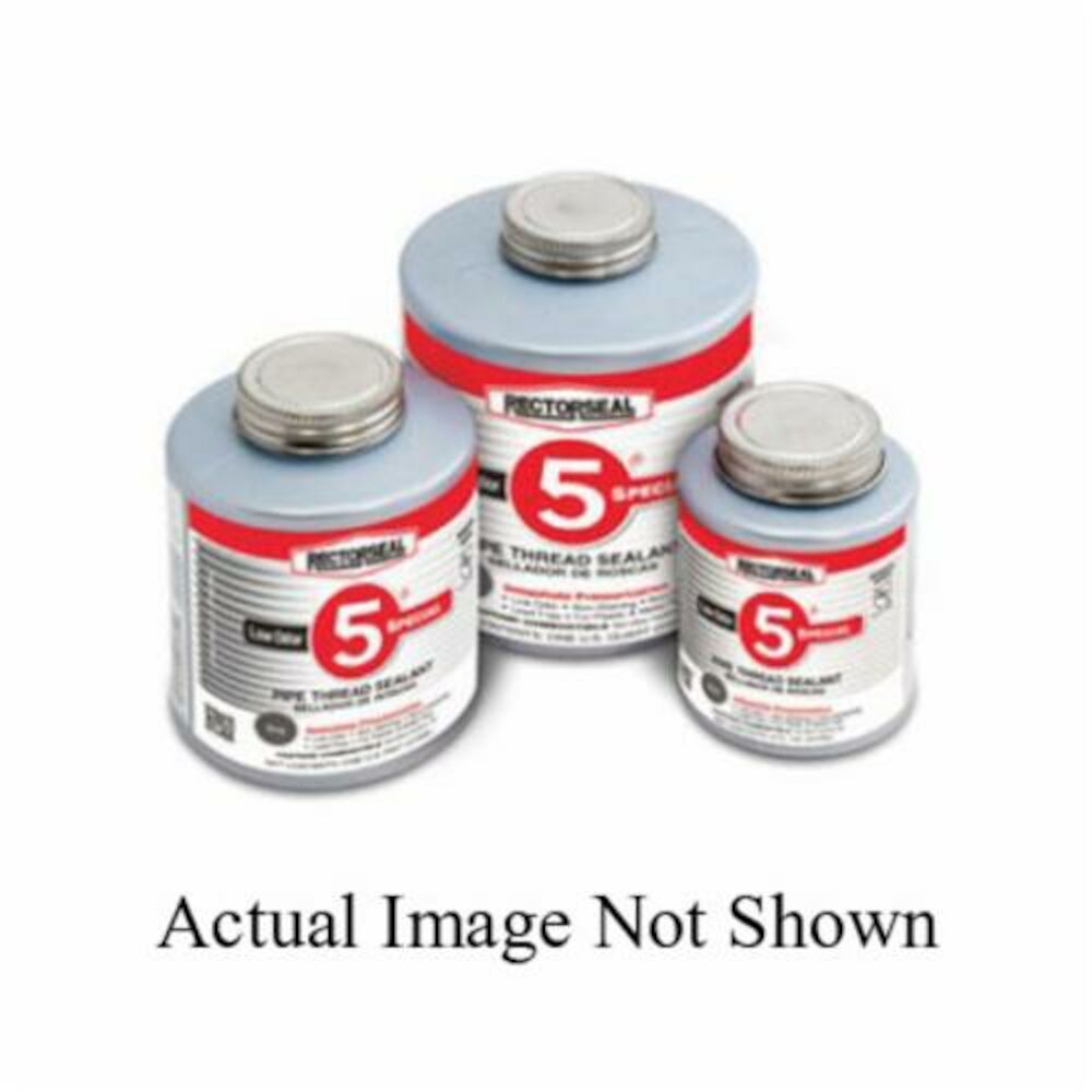 RectorSeal® No. 5® 26431 Low Temperature Pipe Thread Sealant, 1 pt Brush Top Can, Paste, Gray, 1.40
