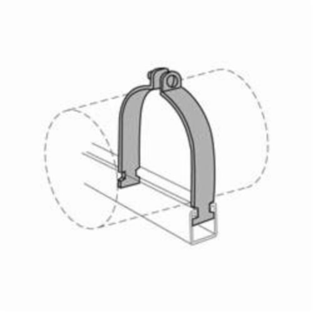 Anvil-Strut™ 2400323644 FIG AS 1200AS Tube Clamp, 3/4" Nominal, 400 lb Load, 7/8" OD, Steel, Copper Plated, Domestic
