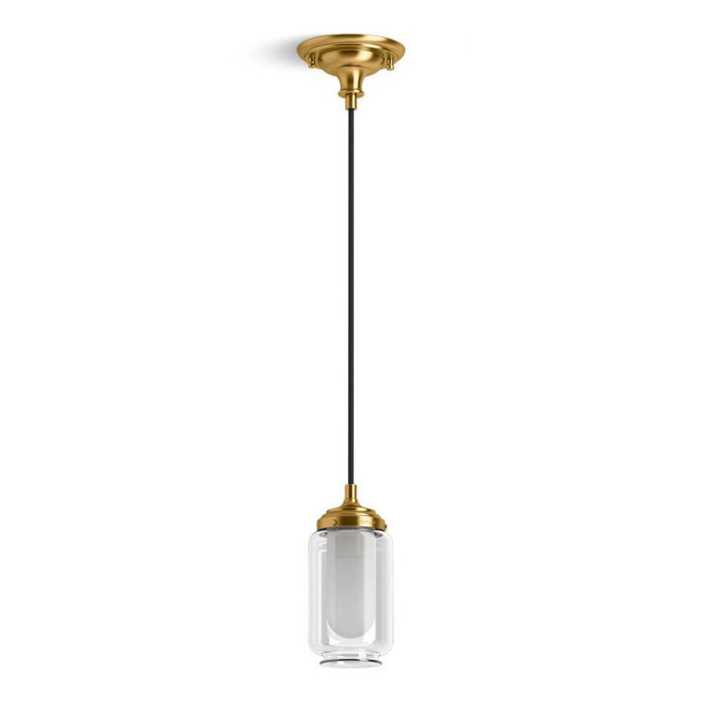 Kohler® 22653-PE01-2GL 22653-PE01 Mini Pendant, (1) Lamps, 120 V, Brushed Moderne Housing