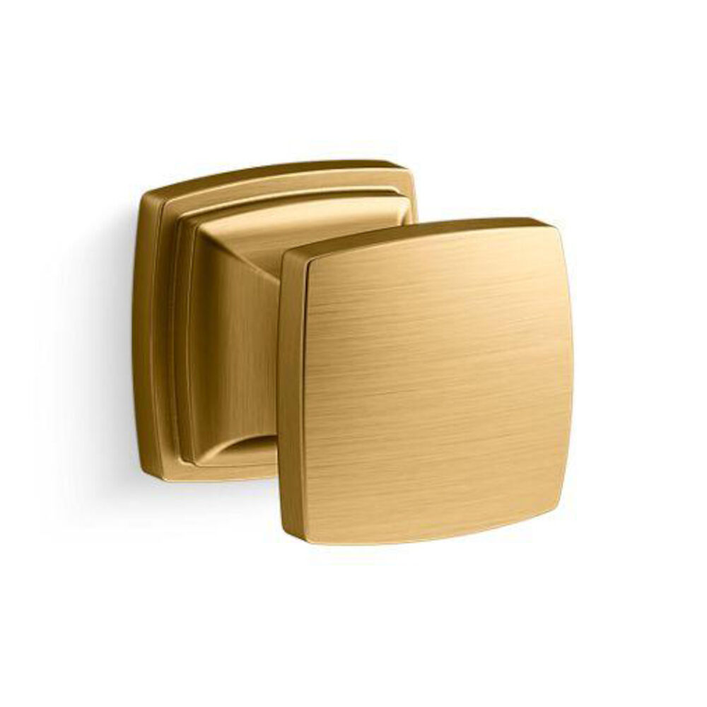 Kohler® 24433-2MB 24433 Riff Square Knob, For Use With Cabinet, Zinc, Vibrant Brushed Moderne Brass
