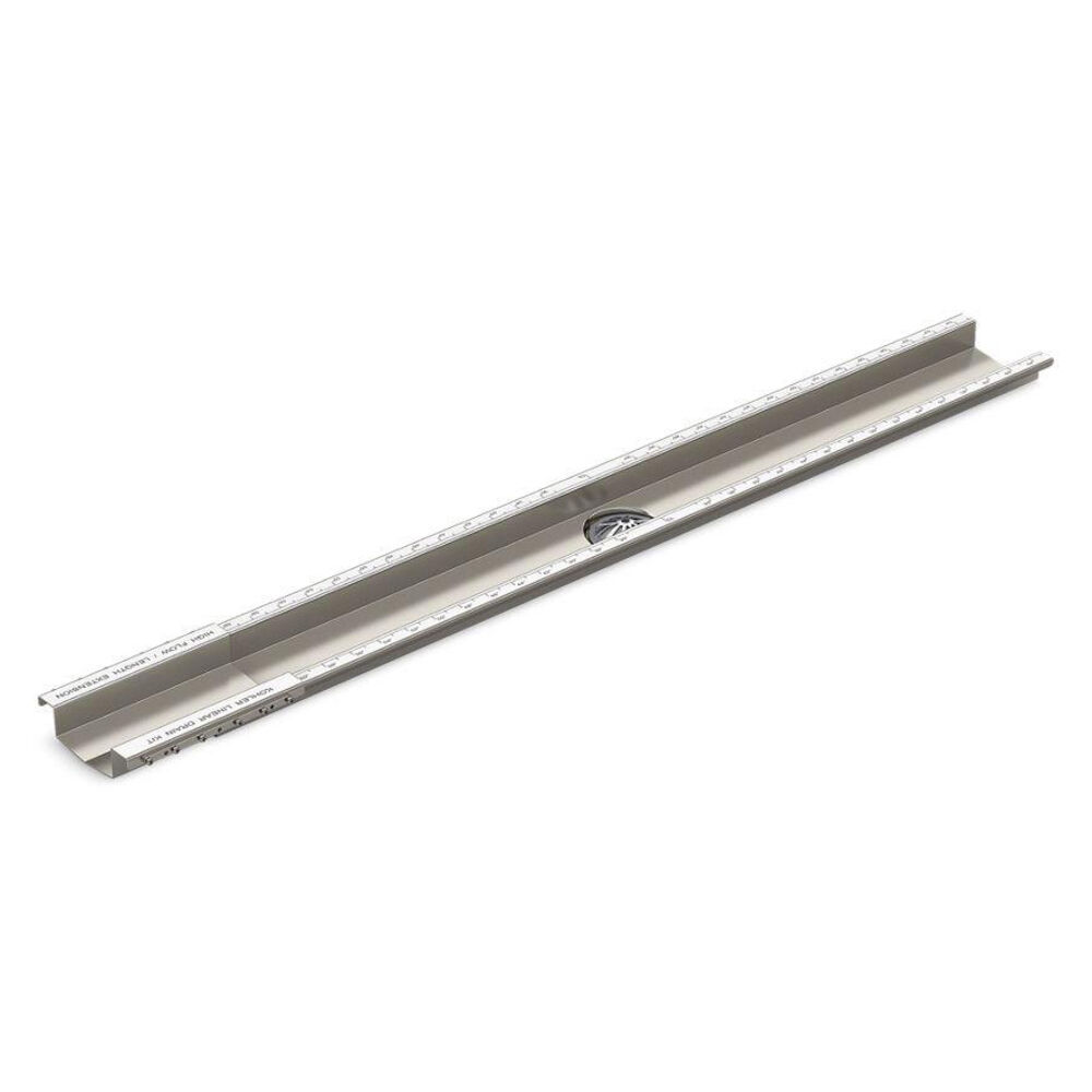 Kohler® 33425-NA 33425 Extension Kit, For Use w/ 2-1/2" Linear Drain Channel, 15 to 30 gpm, Solid Stainless Steel/Brass