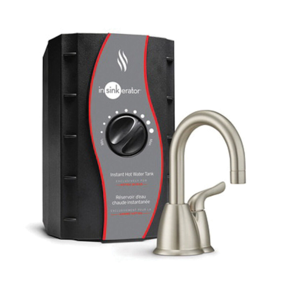 InSinkErator® 44975B Invite™ Instant Hot Water Dispenser, 2/3 gal, 1/4" Water, Deck Mount, Satin Nickel