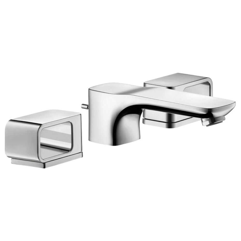 11041001 Urquiola Widespread Faucet, Chrome Plated