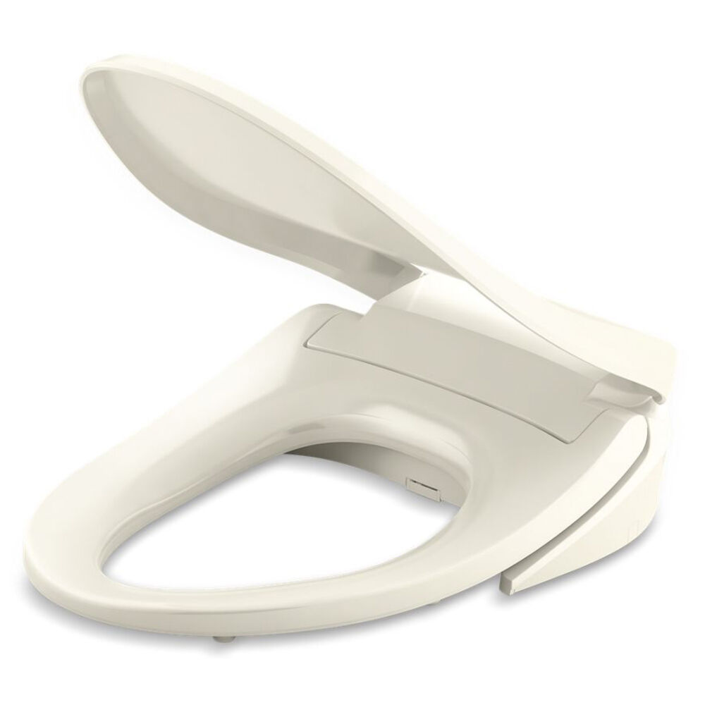 Kohler® 26132-CSP-96 C3-420 Nightlight Elongated Bidet Toilet Seat, Closed Front, Plastic, Quick-Release™/Quiet-Close™ Hinge, Biscuit