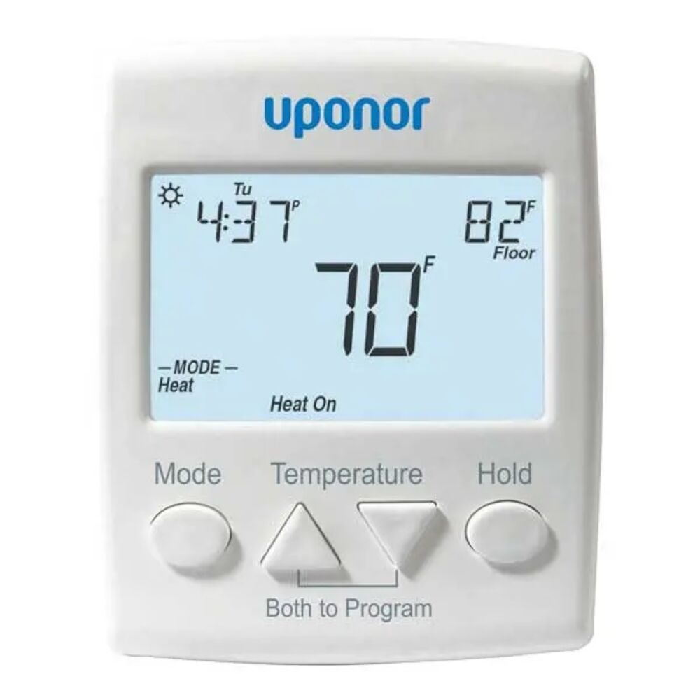 Uponor A3040521 Set Point 521 Programmable Thermostat w/ Floor Sensor, Domestic