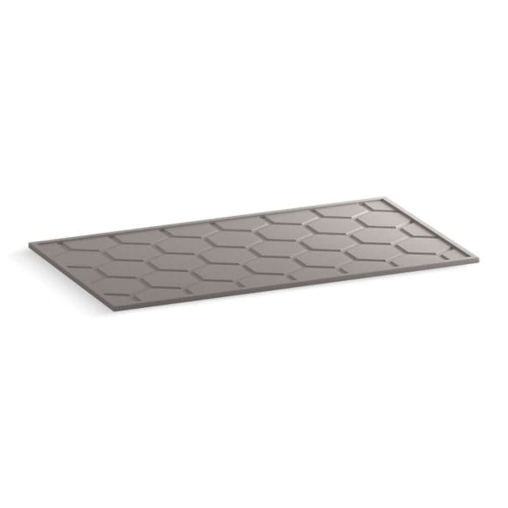 Kohler® 27934-1WT Protective Floor Liner for 30" Cabinet, Thermoplastic Elastomer, Mohair Gray