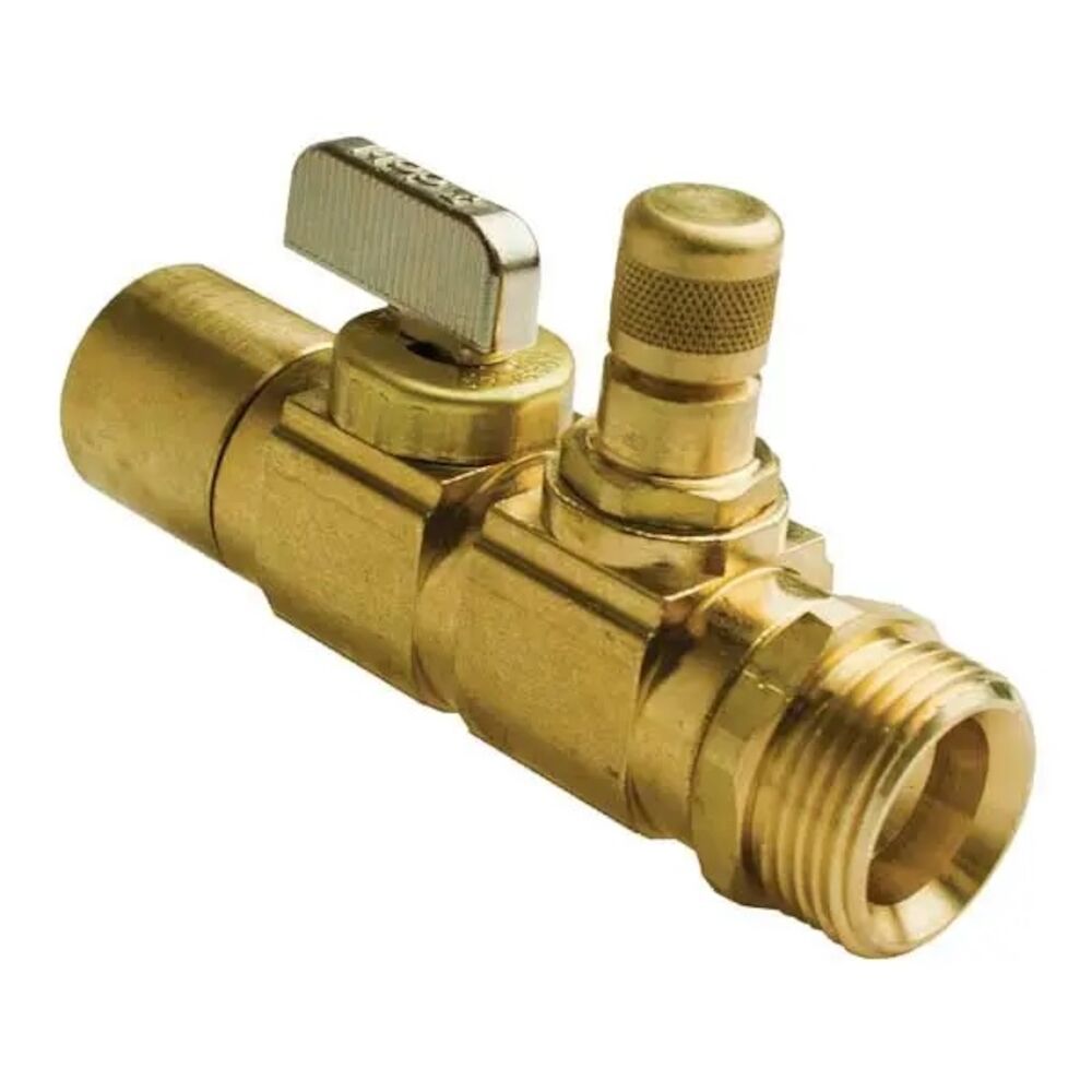 Uponor A5902575 Ball and Balancing Valve, R25x3/4 in Nominal, ThreadxC Adapter, 250 psi, Brass Body, Domestic