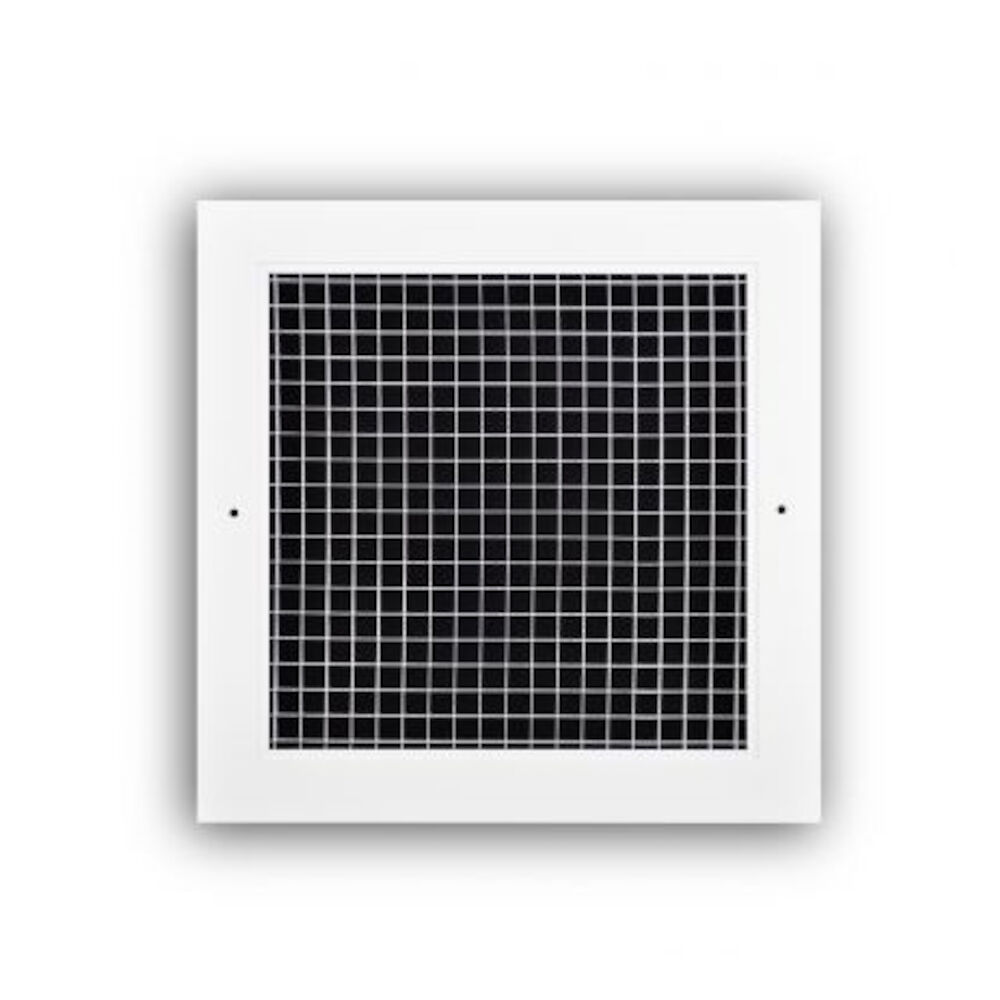 TRUaire® A960SQ10X10 10x10" Acrylic Egg Crate Face Return Grille, White