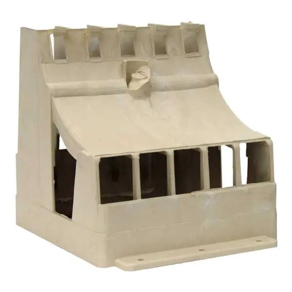 Uponor F5805000 Five-Tube PEX Stand-Up Bracket, 6" Wx6-1/4" H