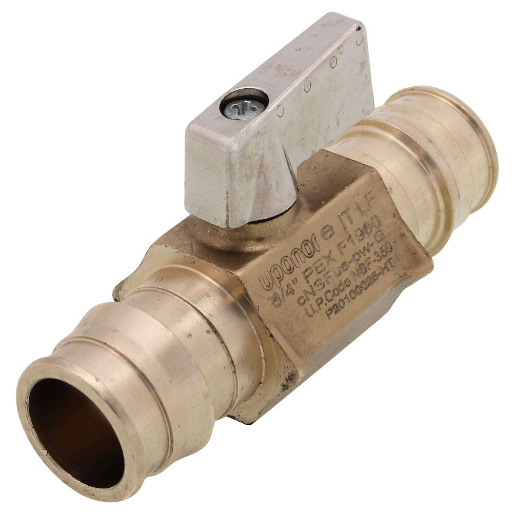 Uponor ProPEX® LF4817575 Ball Valve, 3/4 in, PEX, Brass Body