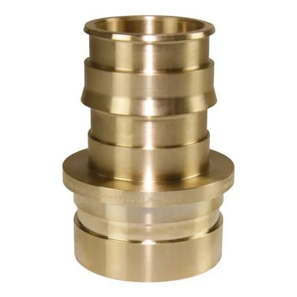 Uponor ProPEX® LFV2962020 Groove Fitting Adapter, 2 in, PEXxCTS Grooved, Brass, Domestic