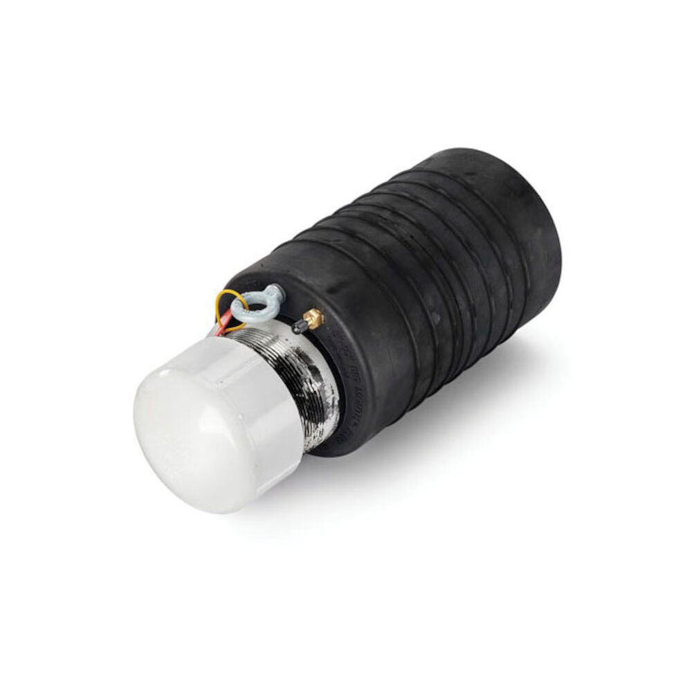 Cherne® 269008 Original Big-Mouth® Remote Placement Plug With Bypass, 8 to 10" Pipe, 14.88" L, Aluminum, Black