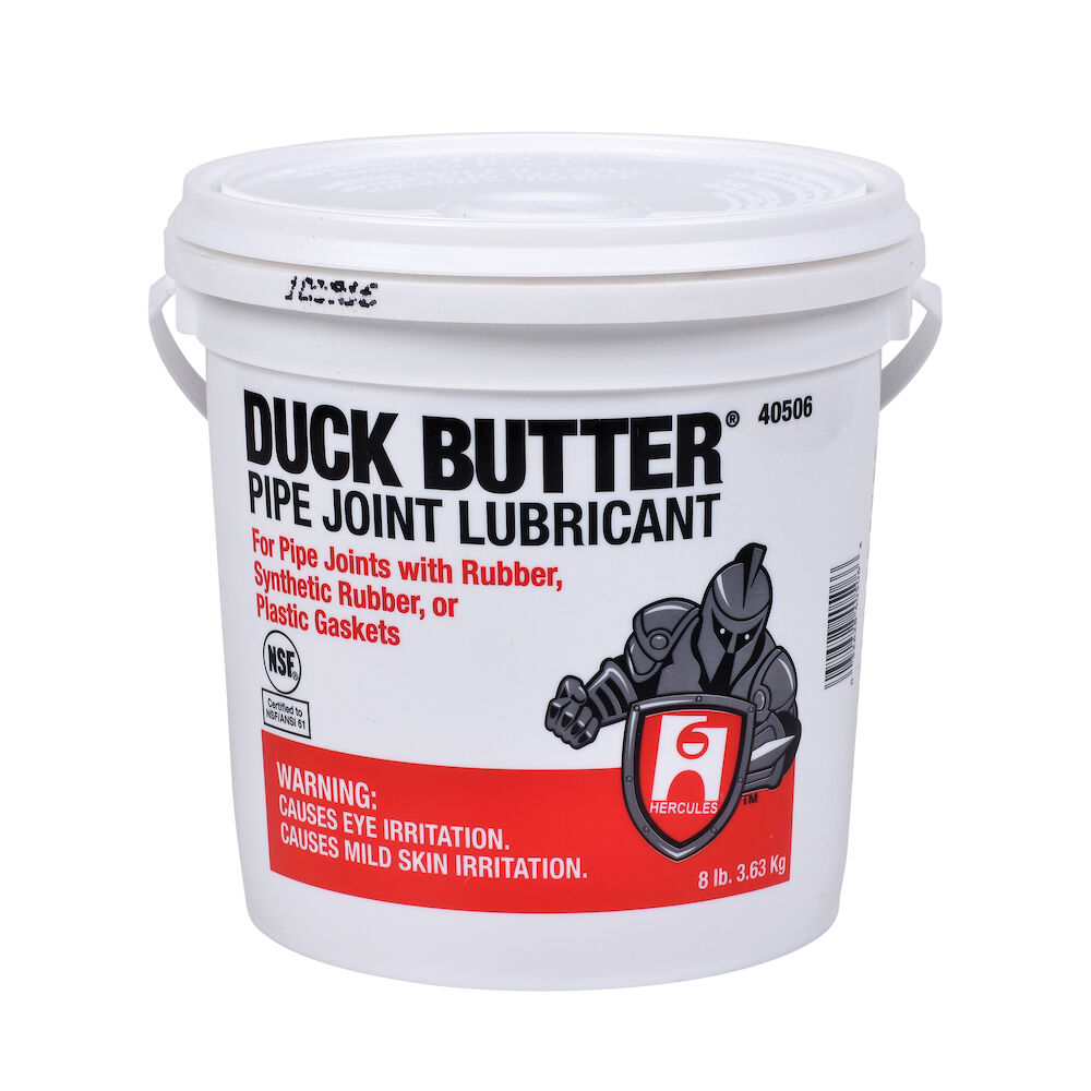 Hercules® Duck Butter® 40506 Pipe Joint Lubricant, Paste Form, Off-White
