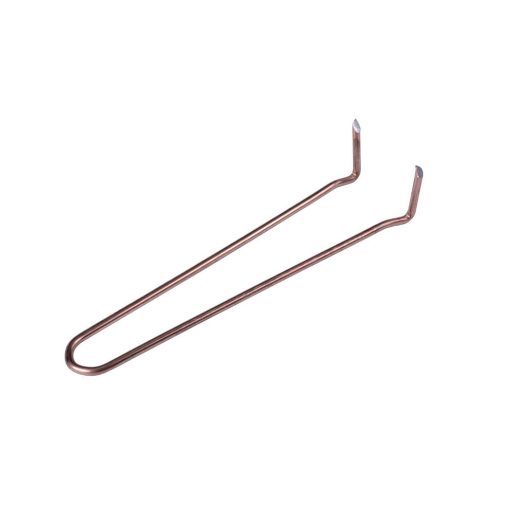 Oatey® 33971 Self-Nailing Pipe Hook, 1/2 x 6 in, 10 ga Steel, Copper Plated