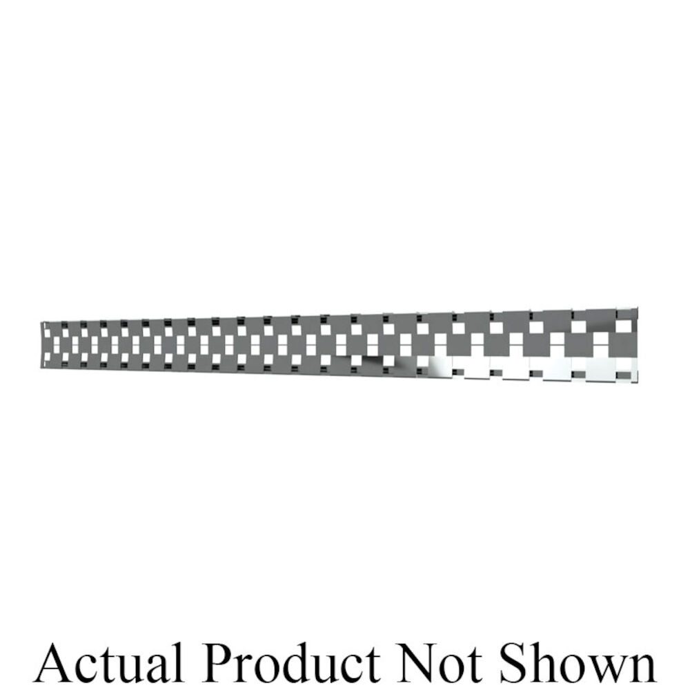 QuickDrain™ COSMO48 Linear Cosmo Style Drain Cover, 48" L x 1-1/2" W, 18 ga Brushed Stainless Steel