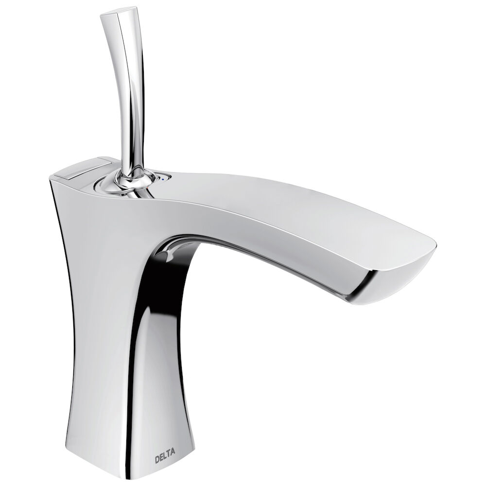 552LF-MPU Centerset Lavatory Faucet, Tesla®, Pop-Up Drain, Chrome Plated