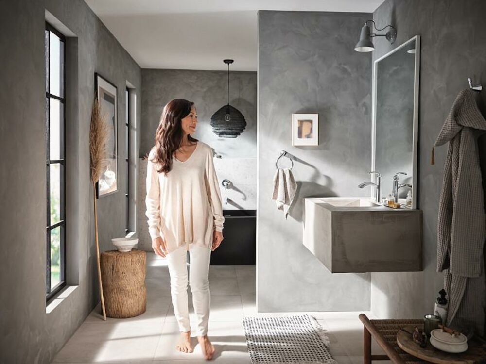 Moen® WT371 Glyde Tub Filler, 8 gpm Flow Rate, 8" Center, Chrome, 1 Handles