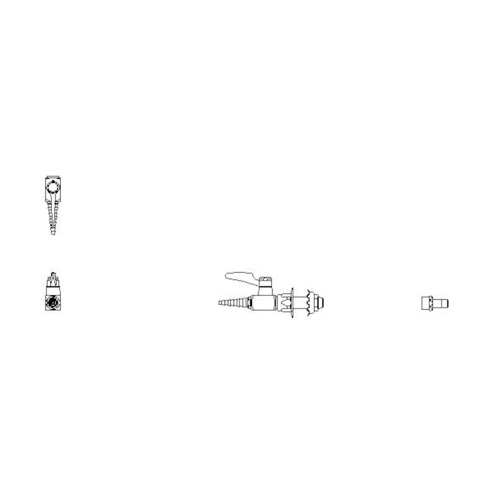 Commercial W62 Series Ball Valve Wall Mount Ball Valve Hose Cock, Chrome