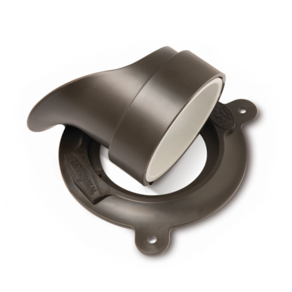 82764 4" DURA™ G-O-N Marine-Grade Plastic Glue-On Downspout Nozzle & Escutcheon