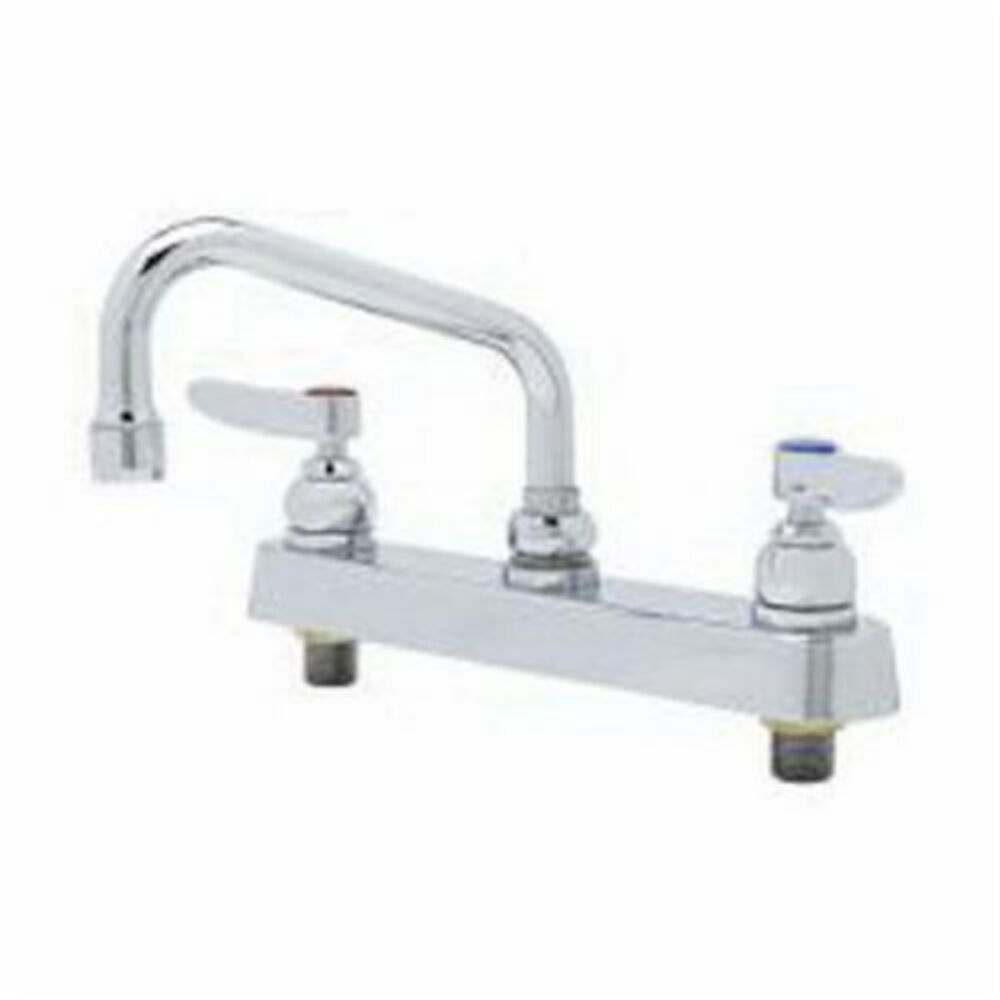 T & S B-1120 Workboard Mixing Manual Faucet, 2.2 gpm, 8" Center, Polished Chrome