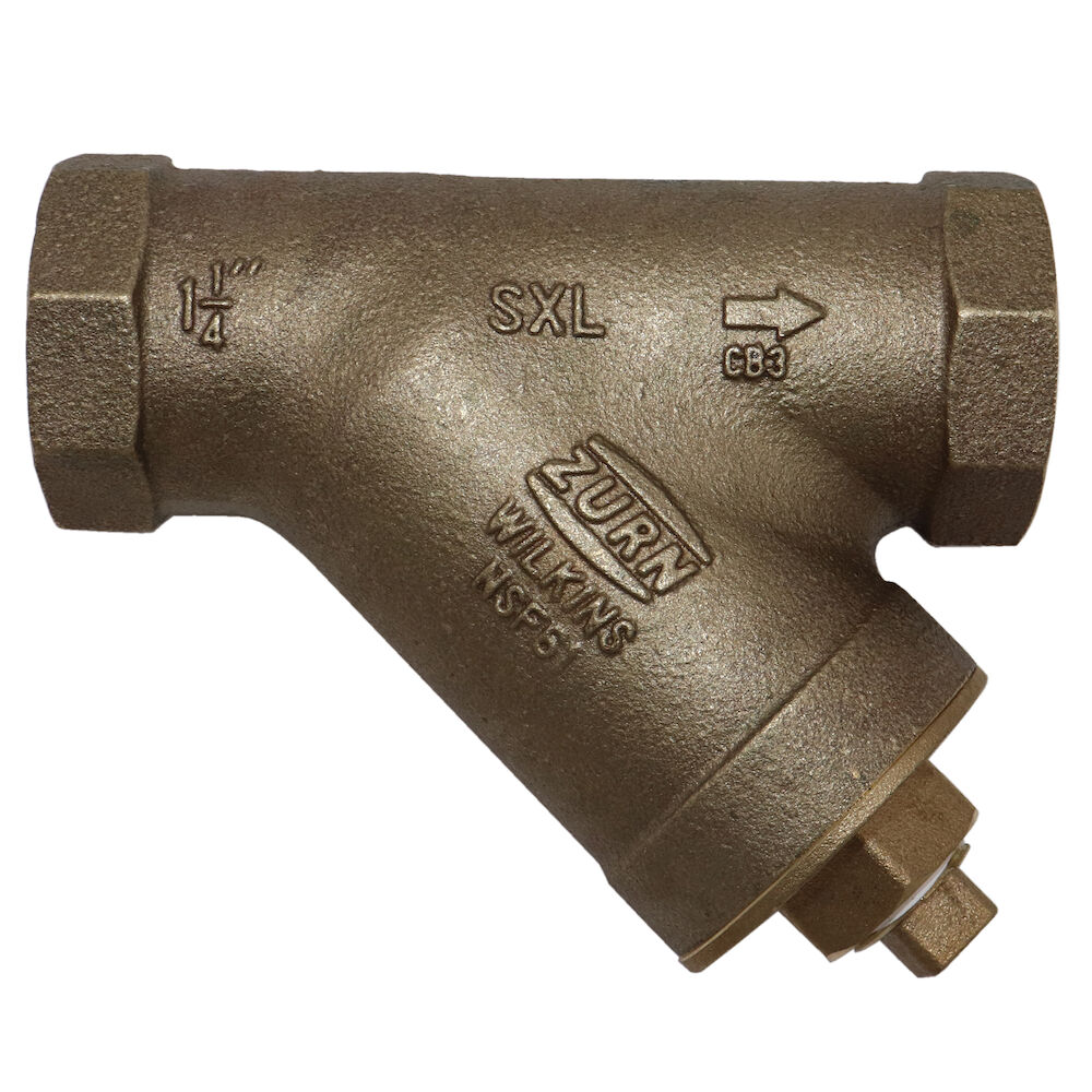 1-1/4" SXL Cast Bronze Wye Type Strainer, Lead Free