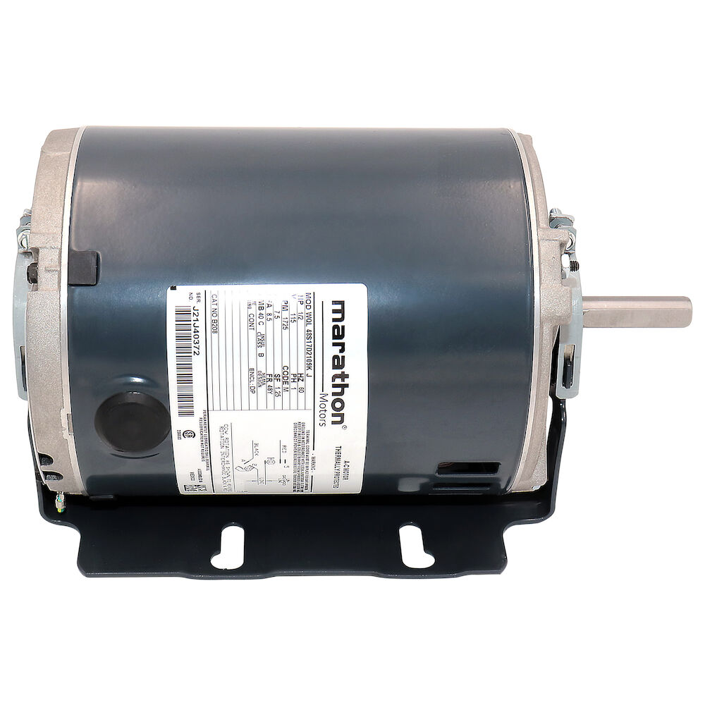 Marathon® 048S17D2109 B208 Drip Proof Split Phase Fan and Blower Motor, 0.5 hp, 115 V, 60 Hz, 1 ph, 48Z Frame, 1725 rpm, Base Mount, DP Enclosure