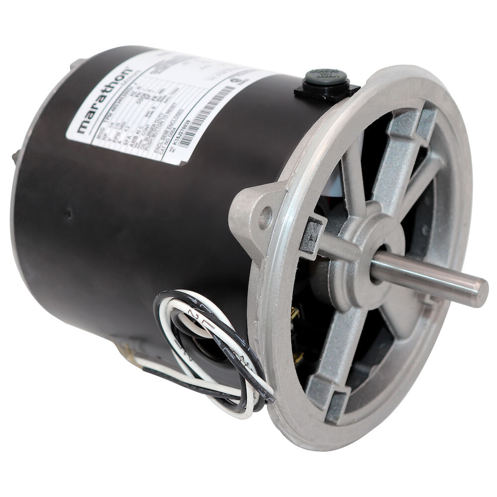 Marathon® 048S34S2003 0004 2-Pole Continuous Duty Split Phase AC Motor, Semi-Enclosed Enclosure, 0.25 hp, 115 V, 60 Hz, 1 Phase, 48NZ Frame, 3450 rpm Speed, 2-Bolt Round Flange Mount