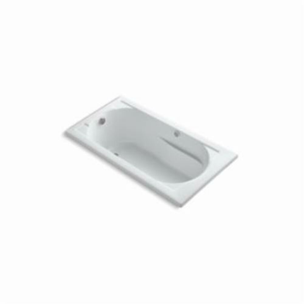 1357-G-0 Devonshire® Bathtub With Heater, BubbleMassage™, Rectangular, 60 in L x 32 in W, End Drain, White