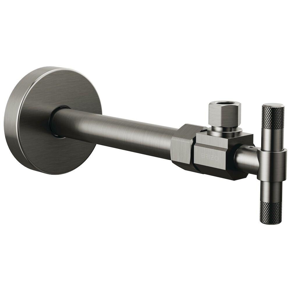 Brizo® Litze® Angled Supply Stop Valve w/ Lever Handle, Luxe Steel