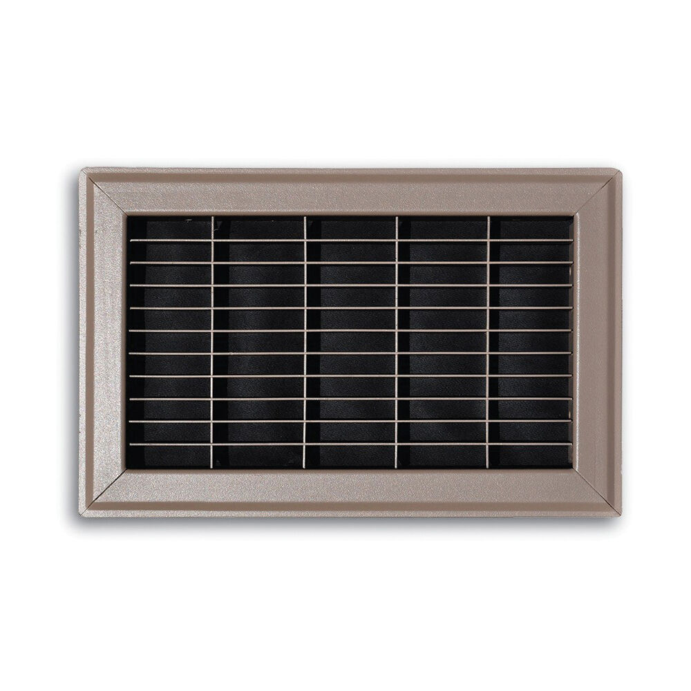 TRUaire™ 154R 06X10 1-Way Heavy Duty Return Air Floor Grate w/o Damper, 6 x 10 in, 155 to 375 cfm, Steel Grille, Powder Coated, Brown