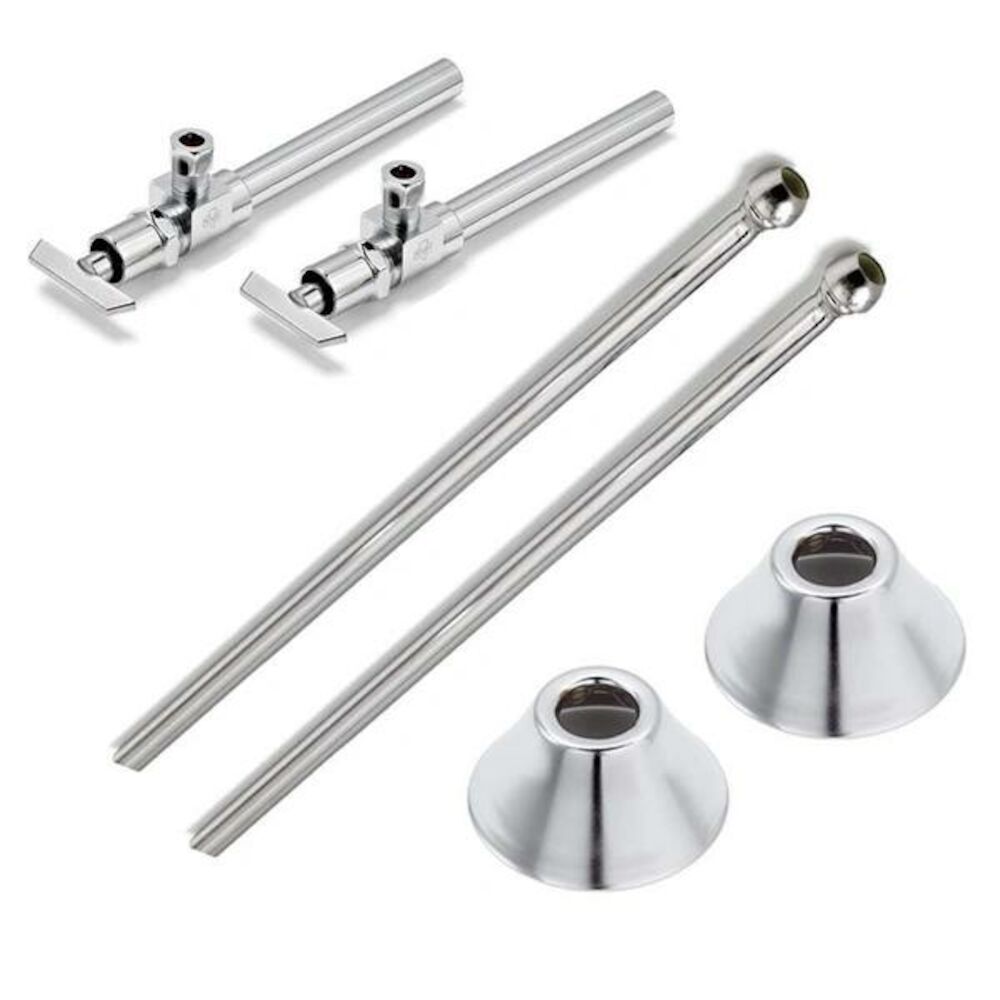 McGuire™ LFH171LK 7" Brass Lavatory Supply Kit, Chrome