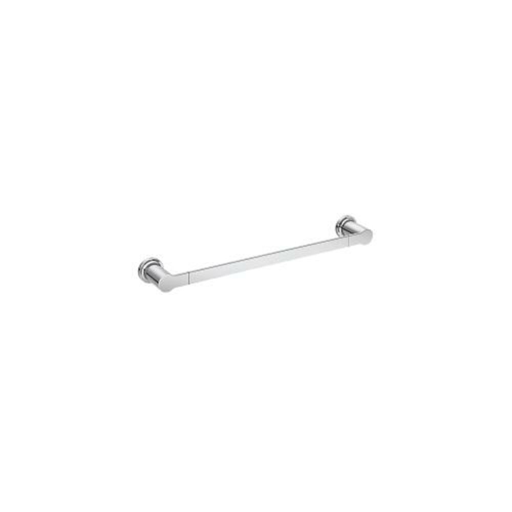 Moen® Y1118CH Y1118 Rinza Wall Mount Towel Bar, 18" L Bar, Chrome