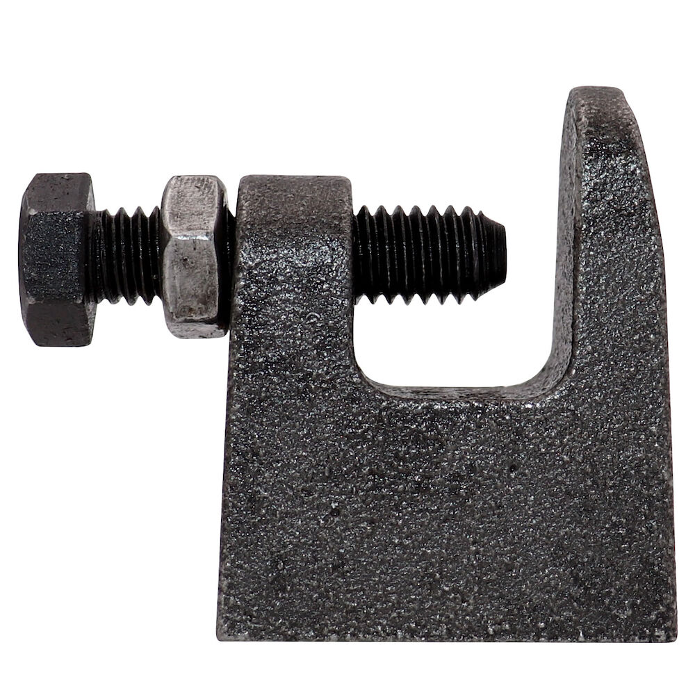 B-Line B3034-1/2PLN Mechanical C-Clamp, 1/2-13 Rod, 3/4" THK, 810 lb Load, Cast Malleable Steel, Plain