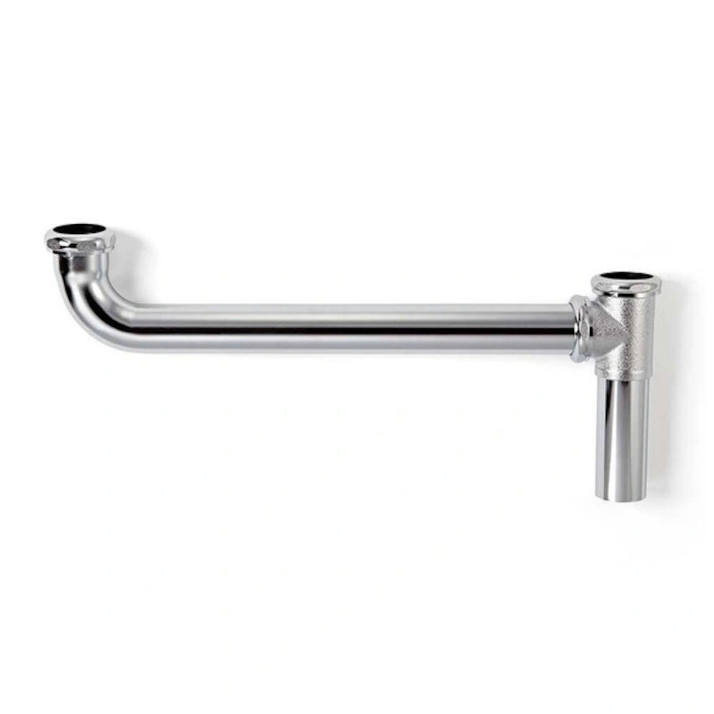 McGuire™ 111C16G17 Regular Duty Continuous Waste With Cast Brass Tee, 17 ga, Polished Chrome