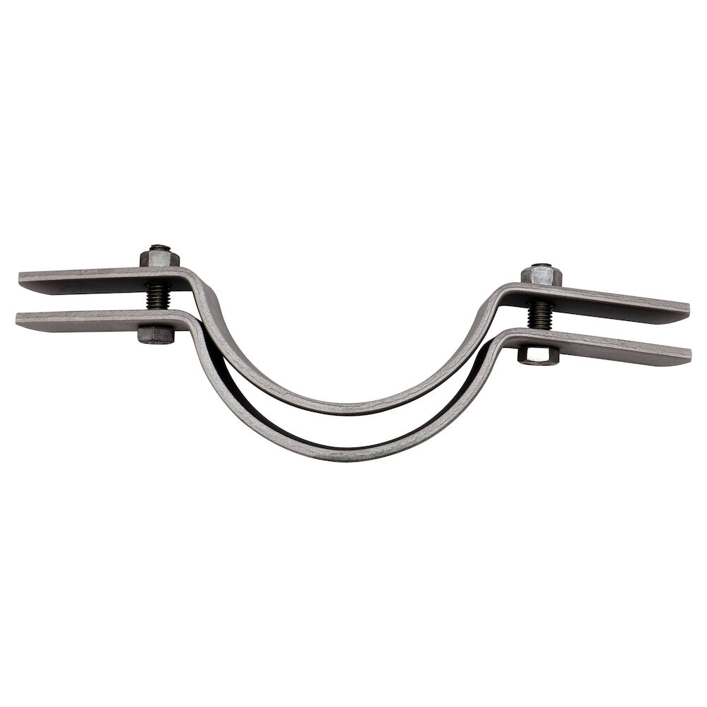 B-Line B3373-10 Standard Pipe Riser Clamp, 10" Pipe, 2-1/2" Bolt, 2500 lb, Steel, Plain