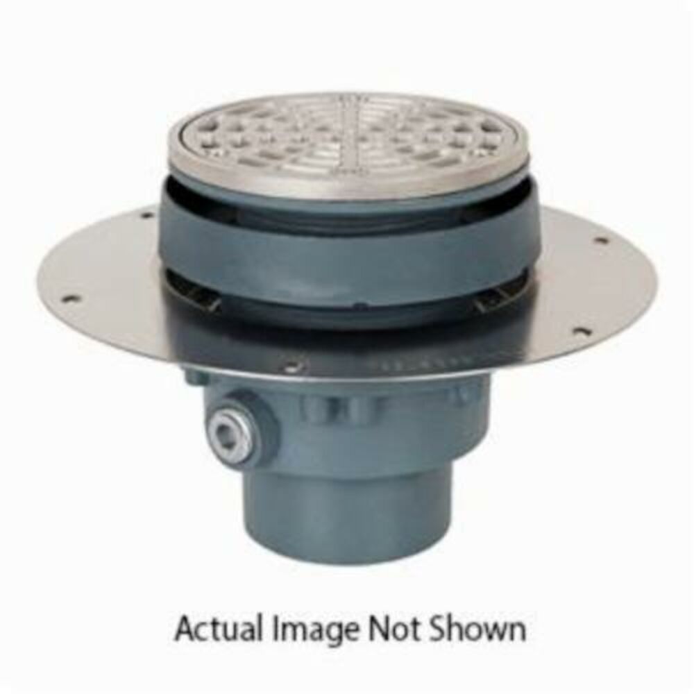 822-F2DNQ Adjustable Floor Drain Complete Assembly With Ring and Strainer, Ductile Iron Drain