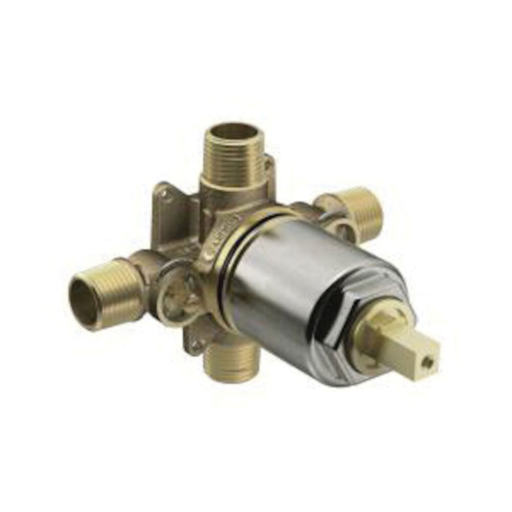 CFG 45511 4-Port Pressure Balancing Tub/Shower Valve, 1/2 in C Inletx1/2 in Male IPS Outlet, Brass Body, Domestic